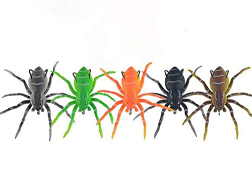 Señuelos de pesca de araña suave, cebo artificial de silicona de araña de cebo suave de araña con señuelos de natación de araña biónicos realistas señuelos pesca agua dulce anzuelos triples (5PCS) Señuelos de pesca de araña suave, cebo artificial de silicona de araña de cebo suave de araña con señuelos de natación de araña biónicos realistas señuelos pesca agua dulce anzuelos triples (5PCS)
