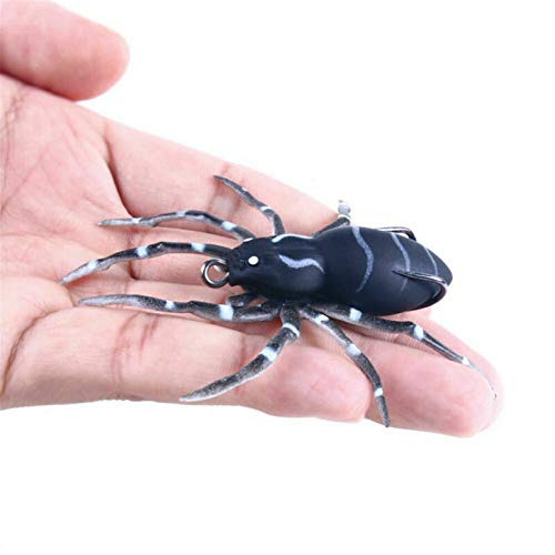 Señuelos de pesca de araña suave, cebo artificial de silicona de araña de cebo suave de araña con señuelos de natación de araña biónicos realistas señuelos pesca agua dulce anzuelos triples (5PCS) Señuelos de pesca de araña suave, cebo artificial de silicona de araña de cebo suave de araña con señuelos de natación de araña biónicos realistas señuelos pesca agua dulce anzuelos triples (5PCS)