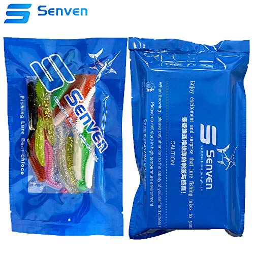 Senven Artificial lombriz, silicona suave biomimética Cebo lombriz Señuelos pesca lombriz Simulación Gusanos rojos plástico Ambiente verde Fuerte tentación Cebo Falso Worm - 20Pcs