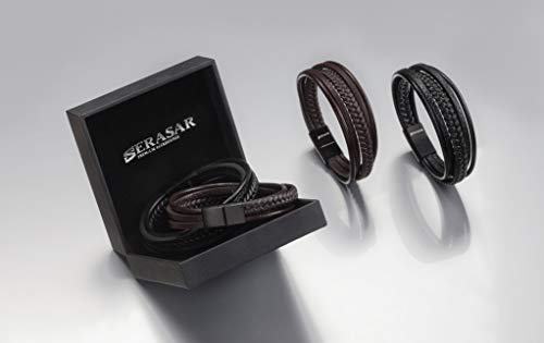 SERASAR 23cm Marrón Pulsera de Cuero Hombre Chico Pulseras Hombres Brazalete Brazaletes Pulso Muñequera Muñequeras Bisuteria Bisutería Joyeria Nudos Cuerda Cuerdas Bracelet Men Jewellery Unisex Ancha SERASAR 23cm Marrón Pulsera de Cuero Hombre Chico Pulseras Hombres Brazalete Brazaletes Pulso Muñequera Muñequeras Bisuteria Bisutería Joyeria Nudos Cuerda Cuerdas Bracelet Men Jewellery Unisex Ancha