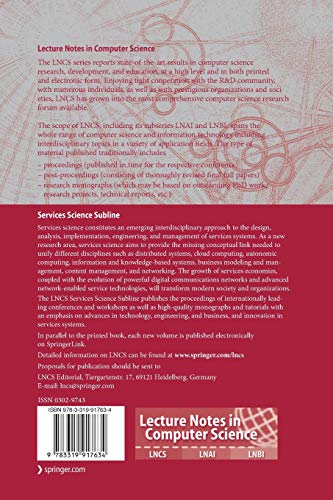 Service-Oriented Computing – ICSOC 2017 Workshops: ASOCA, ISyCC, WESOACS, and Satellite Events, Málaga, Spain, November 13–16, 2017, Revised Selected Papers: 10797 (Lecture Notes in Computer Science) Service-Oriented Computing – ICSOC 2017 Workshops: ASOCA, ISyCC, WESOACS, and Satellite Events, Málaga, Spain, November 13–16, 2017, Revised Selected Papers: 10797 (Lecture Notes in Computer Science)