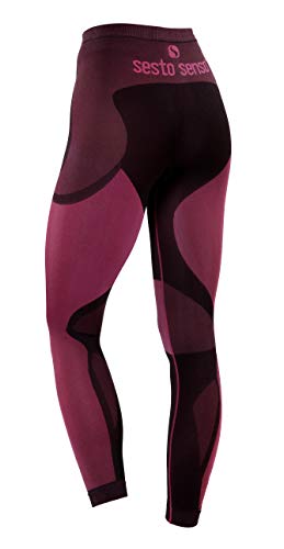 Sesto Senso® Pantalón Térmico Mujer Ropa Interior Térmica Funcional Calzoncillos Largos Leggins Termo Activo (M, Rosa)