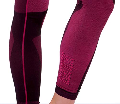 Sesto Senso® Pantalón Térmico Mujer Ropa Interior Térmica Funcional Calzoncillos Largos Leggins Termo Activo (S, Rosa)