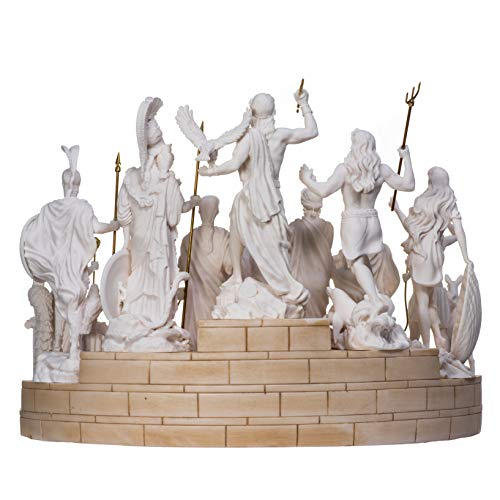 Set 12 Dioses Olímpicos del Monte Olimpo Panteón Alabastro Grandes Estatuas