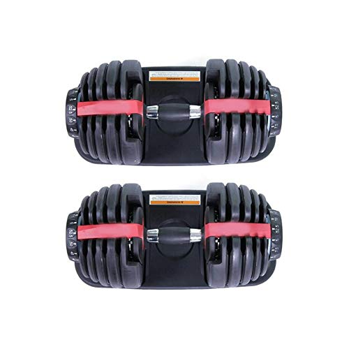 Set de 2 Mancuernas Ajustables 2.5-24 kg para musculación Set de 2 Mancuernas Ajustables 2.5-24 kg para musculación