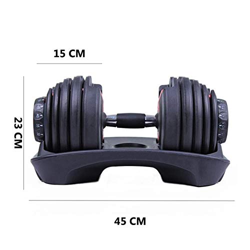 Set de 2 Mancuernas Ajustables 2.5-24 kg para musculación Set de 2 Mancuernas Ajustables 2.5-24 kg para musculación