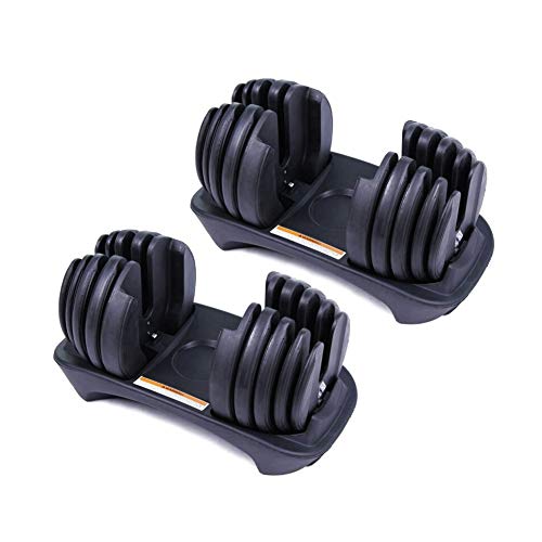 Set de 2 Mancuernas Ajustables 2.5-24 kg para musculación Set de 2 Mancuernas Ajustables 2.5-24 kg para musculación