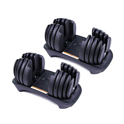 Set de 2 Mancuernas Ajustables 2.5-24 kg para musculación