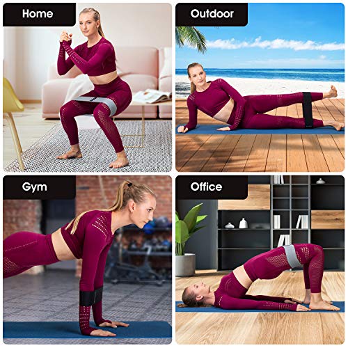 Set de bandas de resistencia para mujeres/hombres,Ejercicio Mini Loop,Bandas de tela antideslizantes para entrenamiento de glúteos de piernas, yoga y pilates Set de bandas de resistencia para mujeres/hombres,Ejercicio Mini Loop,Bandas de tela antideslizantes para entrenamiento de glúteos de piernas, yoga y pilates