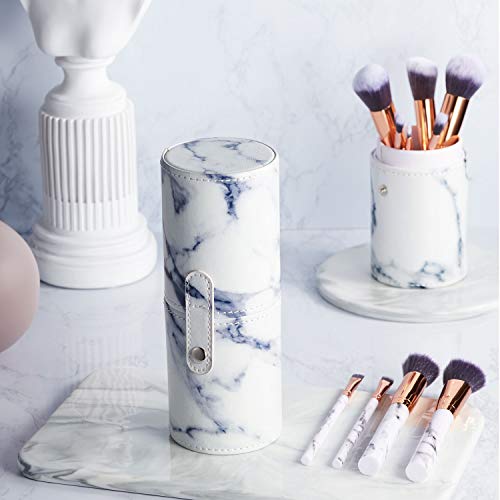 Set de brochas de maquillaje profesional Ruesious 10 piezas Pinceles de maquillaje Set Premium Synthetic Foundation Brush Blending Face Powder Blush Concealers Kit de pinceles Set de brochas de maquillaje profesional Ruesious 10 piezas Pinceles de maquillaje Set Premium Synthetic Foundation Brush Blending Face Powder Blush Concealers Kit de pinceles