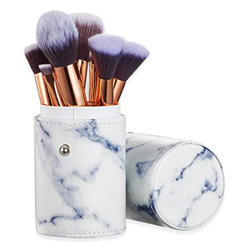 Set de brochas de maquillaje profesional Ruesious 10 piezas Pinceles de maquillaje Set Premium Synthetic Foundation Brush Blending Face Powder Blush Concealers Kit de pinceles Set de brochas de maquillaje profesional Ruesious 10 piezas Pinceles de maquillaje Set Premium Synthetic Foundation Brush Blending Face Powder Blush Concealers Kit de pinceles