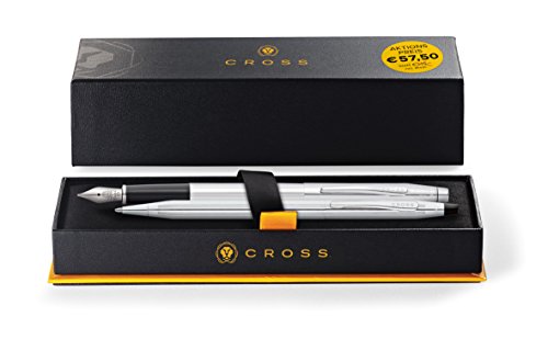 Set de regalo Cross Classic Century (bolígrafo y pluma, incluye caja Premium de regalo), cromada