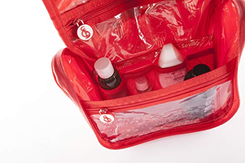 Sevilla FĂștbol Club Neceser de Viaje - Producto Oficial del Equipo, con Percha para Colgar y Varias Alturas para Guardar ArtĂculos de Aseo Sevilla FĂștbol Club Neceser de Viaje - Producto Oficial del Equipo, con Percha para Colgar y Varias Alturas para Guardar ArtĂculos de Aseo