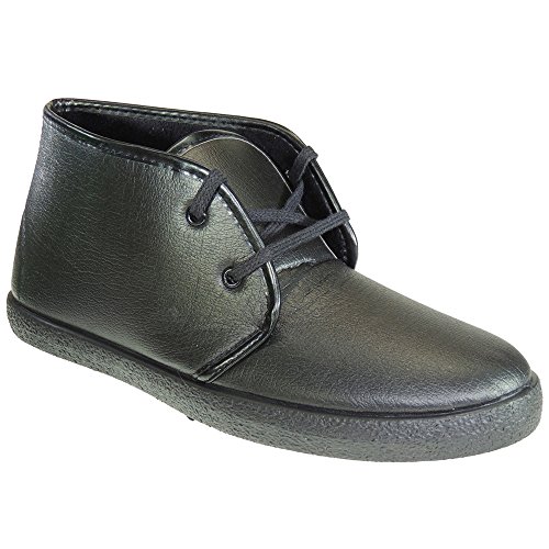 SEVILLA'S Q2387 Bota Corta Hombre Semibota Sintética Piso Goma y Cordones Negro Talla 45 SEVILLA'S Q2387 Bota Corta Hombre Semibota Sintética Piso Goma y Cordones Negro Talla 45
