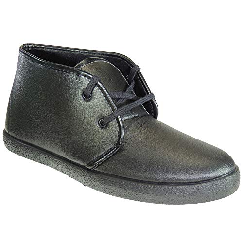 SEVILLA'S Q2387 Bota Corta Hombre Semibota Sintética Piso Goma y Cordones Negro Talla 45 SEVILLA'S Q2387 Bota Corta Hombre Semibota Sintética Piso Goma y Cordones Negro Talla 45