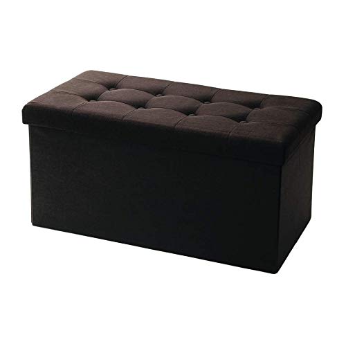 Seville Classics Banco, marrón Chocolate, 80x40x40cm Seville Classics Banco, marrón Chocolate, 80x40x40cm