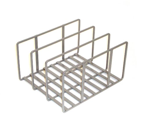 Seville Classics she14050b Estantería de Cocina para Cortar, bandejas, Metal, Plata, 25,4 x 21,6 x 12,7 cm