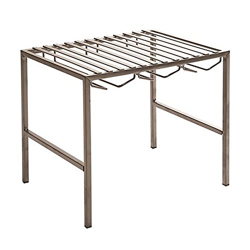 Seville Classics she14158b Multi Función de estantería de Cocina, Metal, Plata, 31,7 x 25,4 x 27,9 cm Seville Classics she14158b Multi Función de estantería de Cocina, Metal, Plata, 31,7 x 25,4 x 27,9 cm