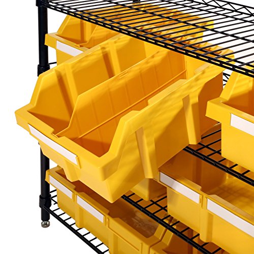 Seville Classics - Sistema de Almacenamiento de Basura con 7 estantes, certificación NSF, 7 / Yellow, 7 Bin/Yellow Seville Classics - Sistema de Almacenamiento de Basura con 7 estantes, certificación NSF, 7 / Yellow, 7 Bin/Yellow