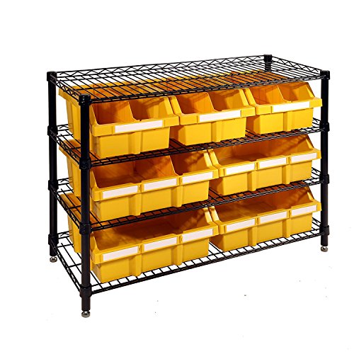 Seville Classics - Sistema de Almacenamiento de Basura con 7 estantes, certificación NSF, 7 / Yellow, 7 Bin/Yellow Seville Classics - Sistema de Almacenamiento de Basura con 7 estantes, certificación NSF, 7 / Yellow, 7 Bin/Yellow