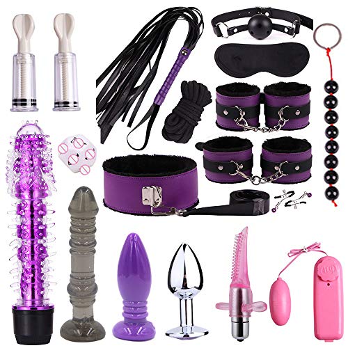 SEX-GHD D Set de Yoga - Set de Regalo de 19 Essentials Beginner Set, Estiramiento básico portátil, Set de Accesorios de Yoga