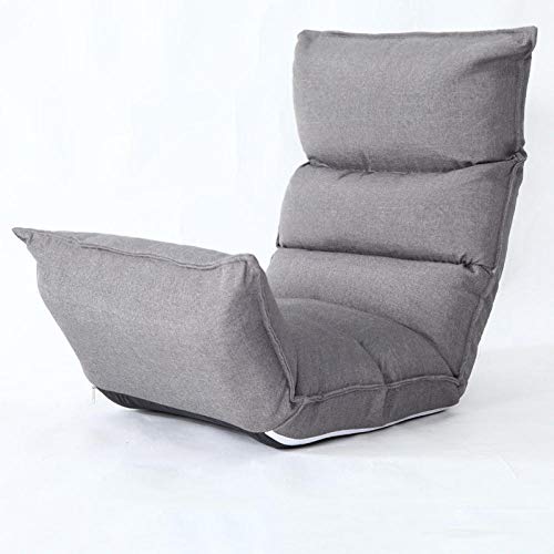 SFDIYI Silla De Piso Plegable Estilo Japonés Banco De Meditación Balcón Dormitorio Juegos Lectura Ajustable Sillón Gris Lavable SFDIYI Silla De Piso Plegable Estilo Japonés Banco De Meditación Balcón Dormitorio Juegos Lectura Ajustable Sillón Gris Lavable
