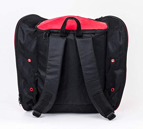 Sfr Skates BAG500 Bolsa para Patines, Juventud Unisex, Negro/Rojo, Talla Única