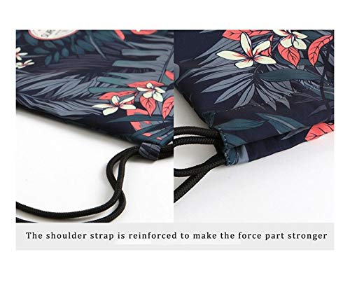 sghshsgh Mochila con cordón，Bolsas de Gimnasia，Basic Tropical Sunset Palm Tree Wallpaper Drawstring Sack Bag - Lightweight String Bag
