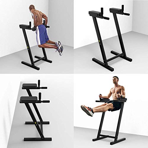 SGSG Barras de dominadas Barra de dominadas Doméstico Interior Tipo Piso Rodilla-Brazo flexión y extensión Barra paralela Marco de Soporte Pull-ups Marco Ruso Equipo de Fitness 100cm