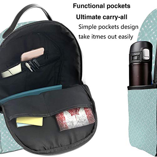 SGSKJ Mochila Tipo Casual Mochila Escolares Mochilas Escolar Estilo Impermeable para Viaje de Ordenador Portátil para Hombre Mujer Elíptica Circular Minimalista