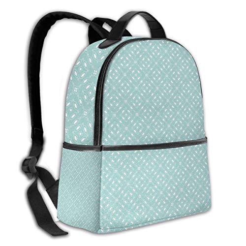 SGSKJ Mochila Tipo Casual Mochila Escolares Mochilas Escolar Estilo Impermeable para Viaje de Ordenador Portátil para Hombre Mujer Elíptica Circular Minimalista