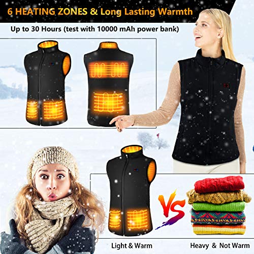 SHAALEK Chaleco Calefactable Hombres Mujeres - 7,4V Chaqueta Calefactable De Deportes de Invierno al Aire Libre SHAALEK Chaleco Calefactable Hombres Mujeres - 7,4V Chaqueta Calefactable De Deportes de Invierno al Aire Libre