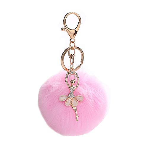 Shager Chica de Ballet Llavero Pompón Llavero Brillante Rhinestone Llavero para Mujer Niñas para Bolso Mochila Teléfono móvil Llavero de Coche Decoración Accesorios (Beige) Shager Chica de Ballet Llavero Pompón Llavero Brillante Rhinestone Llavero para Mujer Niñas para Bolso Mochila Teléfono móvil Llavero de Coche Decoración Accesorios (Beige)