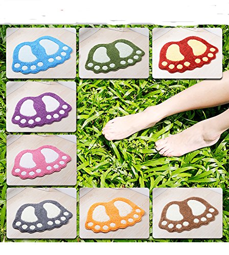 Shanna - Alfombrilla de baño antideslizante, para baño o ducha, alfombra de suelo absorbente, para sala de estar, sofá, cojín, poliéster, Gris, 40 x 60 cm Shanna - Alfombrilla de baño antideslizante, para baño o ducha, alfombra de suelo absorbente, para sala de estar, sofá, cojín, poliéster, Gris, 40 x 60 cm