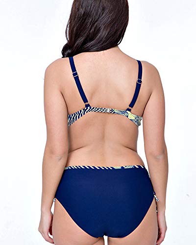 Shaoyao Mujer Estampado De Flores Bikini Tallas Grandes BaƱadores Traje De BaƱo 50 Shaoyao Mujer Estampado De Flores Bikini Tallas Grandes BaƱadores Traje De BaƱo 50