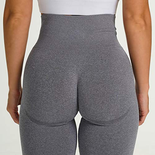 SHAPERIN Leggins Mayones Deportivos Mujer de Yoga Cintura Alta Anticelulitis Leggings de Entrenamiento Yoga Pilate Correr Azul L