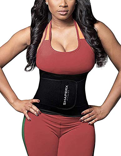 SHAPERX Sport Belt, Cinturón Deportivo Waist Trainer Faja Transpirable Posnatal Adelgazamiento para Mujer,UK-DT8010-Black-M SHAPERX Sport Belt, Cinturón Deportivo Waist Trainer Faja Transpirable Posnatal Adelgazamiento para Mujer,UK-DT8010-Black-M