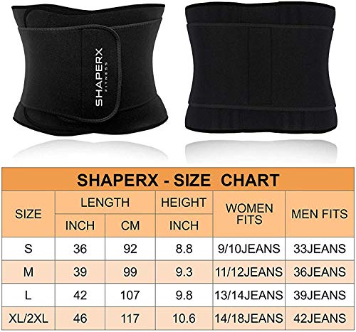 SHAPERX Sport Belt, Cinturón Deportivo Waist Trainer Faja Transpirable Posnatal Adelgazamiento para Mujer,UK-DT8010-Black-M SHAPERX Sport Belt, Cinturón Deportivo Waist Trainer Faja Transpirable Posnatal Adelgazamiento para Mujer,UK-DT8010-Black-M