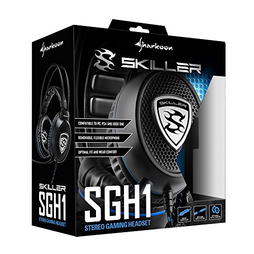 Sharkoon SGH1 - Auriculares Gaming con Cable, Estéreo, Micrófono, Negro/Azul Sharkoon SGH1 - Auriculares Gaming con Cable, Estéreo, Micrófono, Negro/Azul