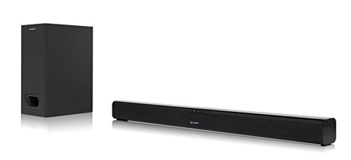 Sharp HT-SBW110 2.1 Slim - Barra de Sonido Cine en casa (Bluetooth, HDMI ARC/CEC, 180 W, Audio óptico Digital, AUX, 80 cm) Color Negro Sharp HT-SBW110 2.1 Slim - Barra de Sonido Cine en casa (Bluetooth, HDMI ARC/CEC, 180 W, Audio óptico Digital, AUX, 80 cm) Color Negro