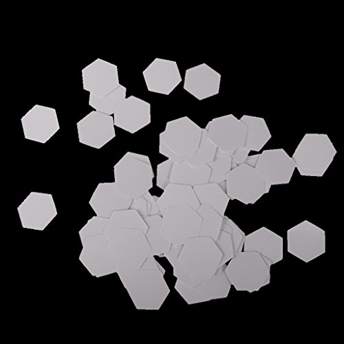 Sharplace 300 Piezas Plantillas Acolchar de Papel Hexagonal Accesorios de Bricolaje de Artesanías