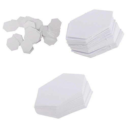 Sharplace 300 Piezas Plantillas Acolchar de Papel Hexagonal Accesorios de Bricolaje de Artesanías