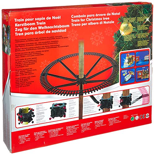 SHATCHI Juego de Tren de Navidad Alrededor del árbol de Navidad decoración del hogar Festivo luz Sonido de luz, Talla única