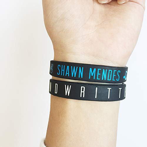 Shawn Mendes Camiseta Pulsera Regalo Concierto Tee Música Moda Pulsera Impresión Dibujos Animados In My Blood Al Aire Libre/B/M