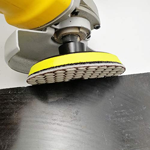 SHDIATOOL Diamante Almohadilla de Pulido 7 Piezas Grano Mixta y un Respaldo de Plastico para Pulir en Seco Mármol Granito Piedra Cerámica Dia 100mm/4 Pulgadas SHDIATOOL Diamante Almohadilla de Pulido 7 Piezas Grano Mixta y un Respaldo de Plastico para Pulir en Seco Mármol Granito Piedra Cerámica Dia 100mm/4 Pulgadas