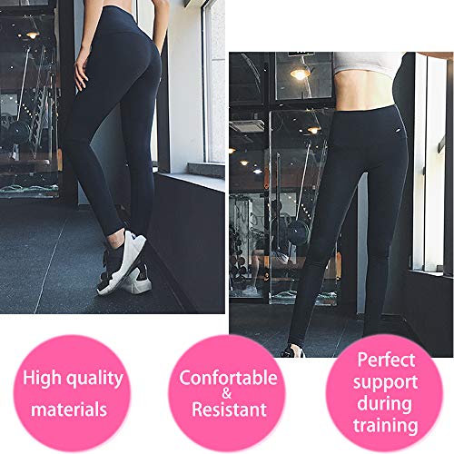 SHENGMI Pantalones Deportivos Mujer, Pantalones para Adelgazar,Pantalón de Sudoración Adelgazar,Mallas Termicos de Neopreno, Faja Reductora Adelgazante para Deporte, Yoga, Fitness, Running (S)