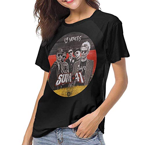 shenguang Camiseta de béisbol de algodón para Mujer Sum 41