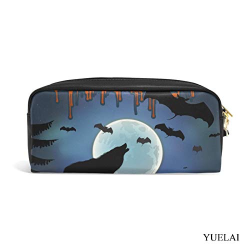 shenguang Estuche para lápices, estuche para lápices de gran capacidad, soporte para bolsa, papelería, organizador de escritorio, suministros de oficina, noche de Halloween, luna llena, murc shenguang Estuche para lápices, estuche para lápices de gran capacidad, soporte para bolsa, papelería, organizador de escritorio, suministros de oficina, noche de Halloween, luna llena, murc
