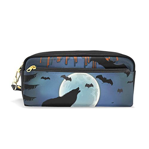 shenguang Estuche para lápices, estuche para lápices de gran capacidad, soporte para bolsa, papelería, organizador de escritorio, suministros de oficina, noche de Halloween, luna llena, murc shenguang Estuche para lápices, estuche para lápices de gran capacidad, soporte para bolsa, papelería, organizador de escritorio, suministros de oficina, noche de Halloween, luna llena, murc