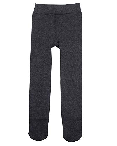 Shengwan Leotardos Medias Niña Forrado Cálido Mallas de Baile Invierno Leggings Largas Gris Oscuro L